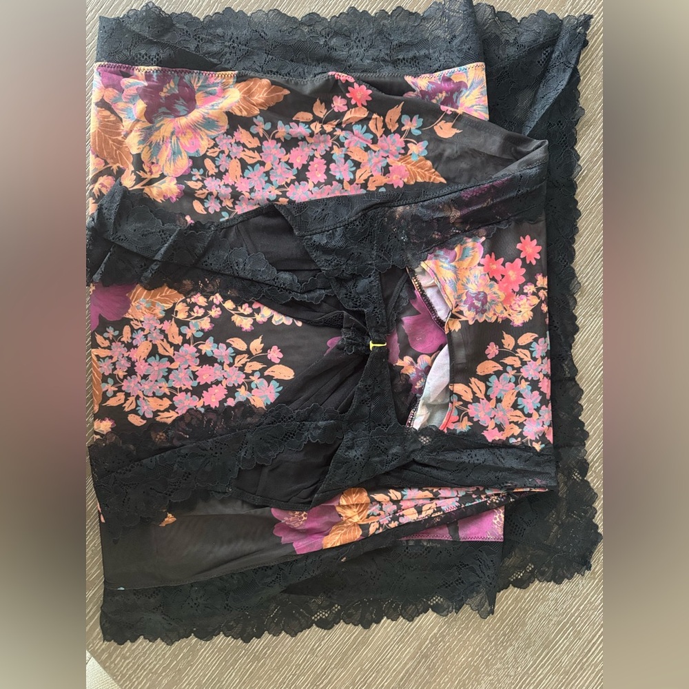 🎉LAST CHANCE🎉Free People Suddenly Fine Maxi Slip Black Combo - Picture 9 of 14